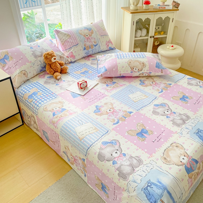 91家纺网 家纺一手货源 找家纺 首爱家纺 2026春夏新款100%全棉纯棉老粗布床单凉席席子 童格