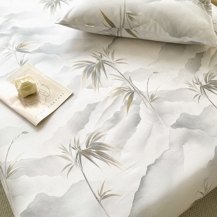 91家纺网 家纺一手货源 找家纺 首爱家纺 2026春夏新款100%全棉纯棉老粗布床单凉席席子 竹影