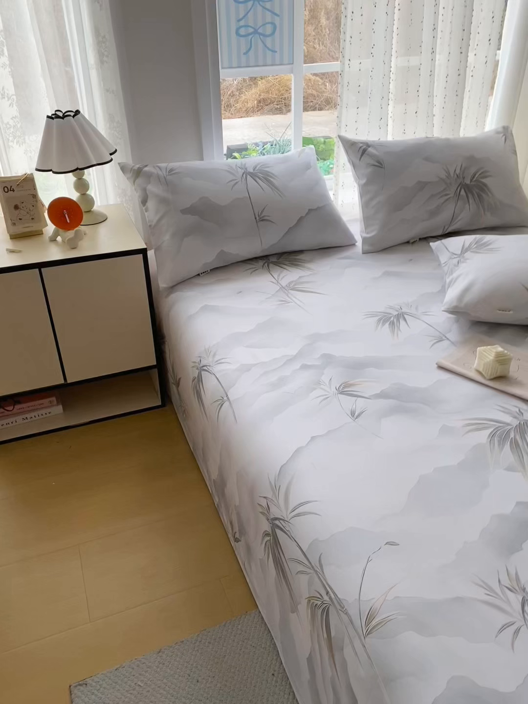 91家纺网 家纺一手货源 找家纺 首爱家纺 2026春夏新款100%全棉纯棉老粗布床单凉席席子 竹影