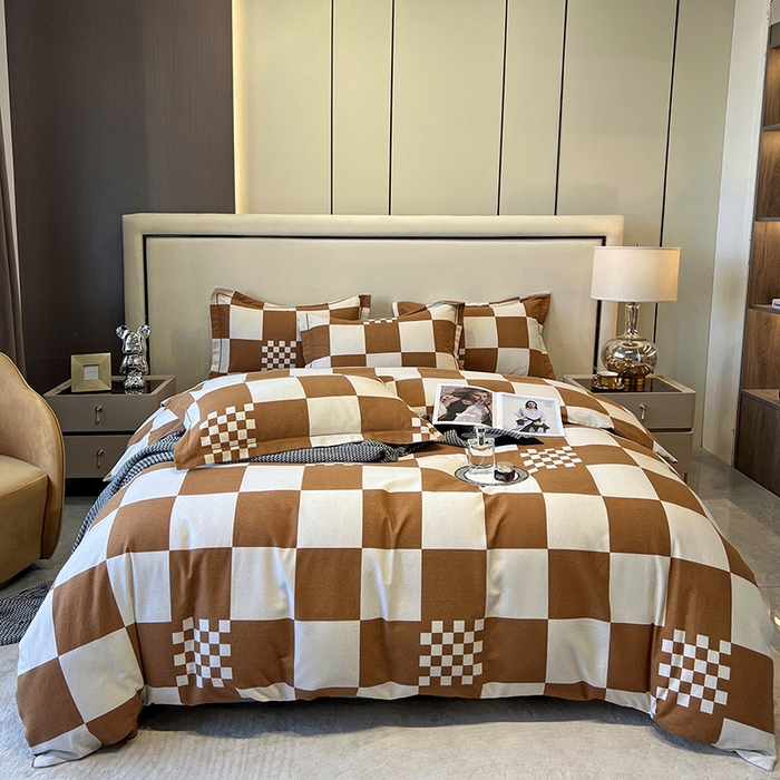 91家纺网 家纺一手货源 找家纺 （总）塞纳 2026新款铂金暖绒加厚磨毛四件套