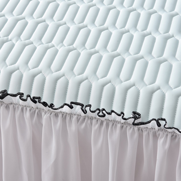 91家纺网 家纺一手货源 找家纺 炫拼家纺 2026新款coco熊床裙款乳胶凉席 coco熊-冰雪蓝