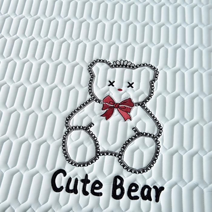 91家纺网 家纺一手货源 找家纺 炫拼家纺 2026新款coco熊床裙款乳胶凉席 coco熊-冰雪蓝