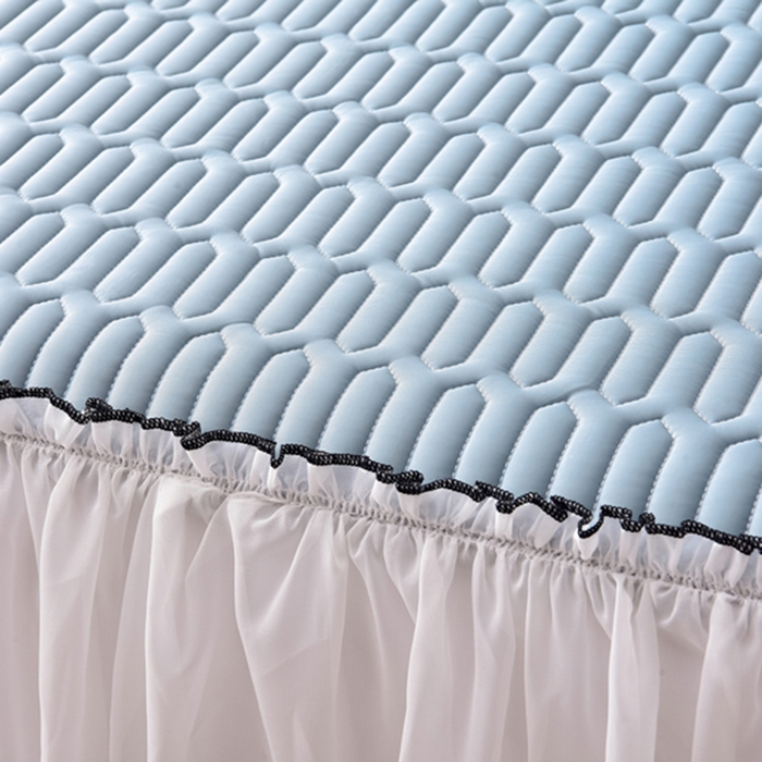 91家纺网 家纺一手货源 找家纺 炫拼家纺 2026新款coco熊床裙款乳胶凉席 coco熊-宾利蓝