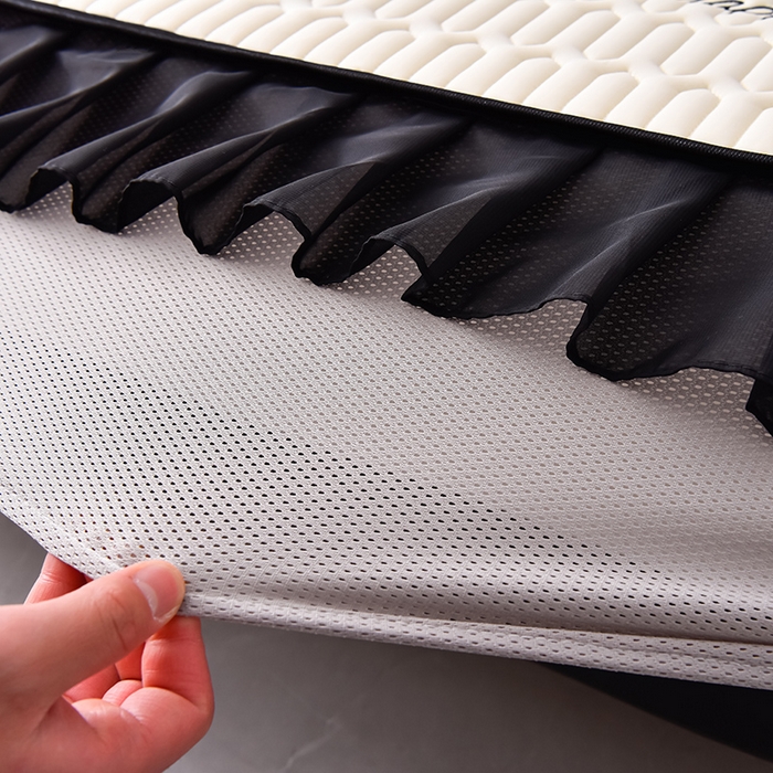 91家纺网 家纺一手货源 找家纺 炫拼家纺 2026新款A类凉感丝花边床笠款乳胶凉席-法式玫瑰 法式玫瑰-玉石白