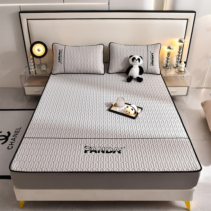 91家纺网 家纺一手货源 找家纺 （总）炫拼家纺 2026新款Hpanda床笠款凉感丝乳胶凉席