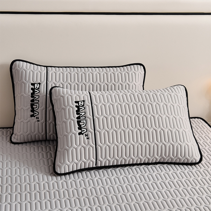 91家纺网 家纺一手货源 找家纺 （总）炫拼家纺 2026新款Hpanda床笠款凉感丝乳胶凉席