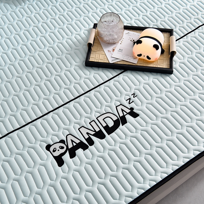 91家纺网 家纺一手货源 找家纺 炫拼家纺 2026新款Hpanda床笠款凉感丝乳胶凉席 Hipanda-冰雪蓝