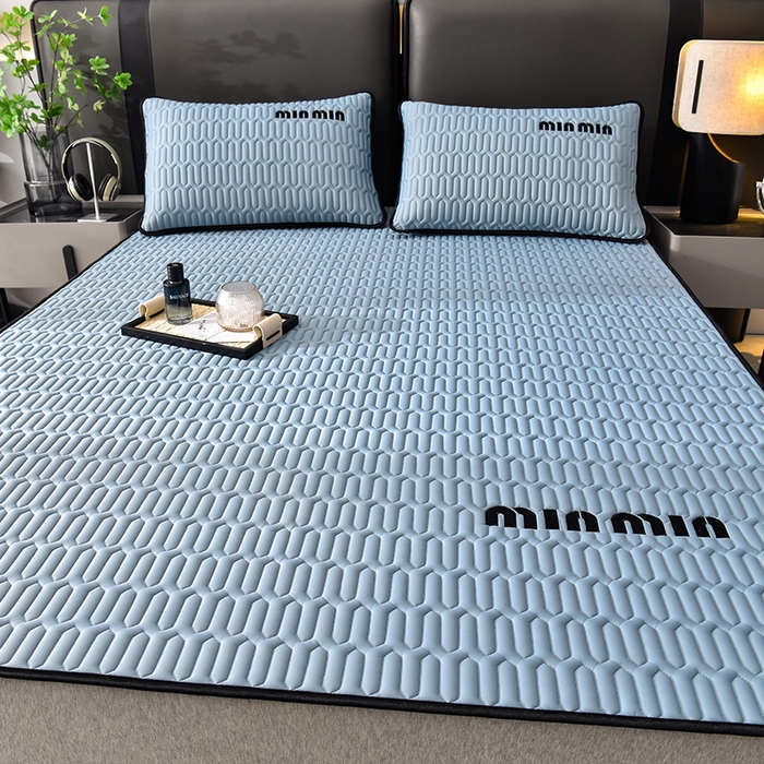 91家纺网 家纺一手货源 找家纺 炫拼家纺 2026新款平铺款乳胶凉席-minmin minmin宾利蓝