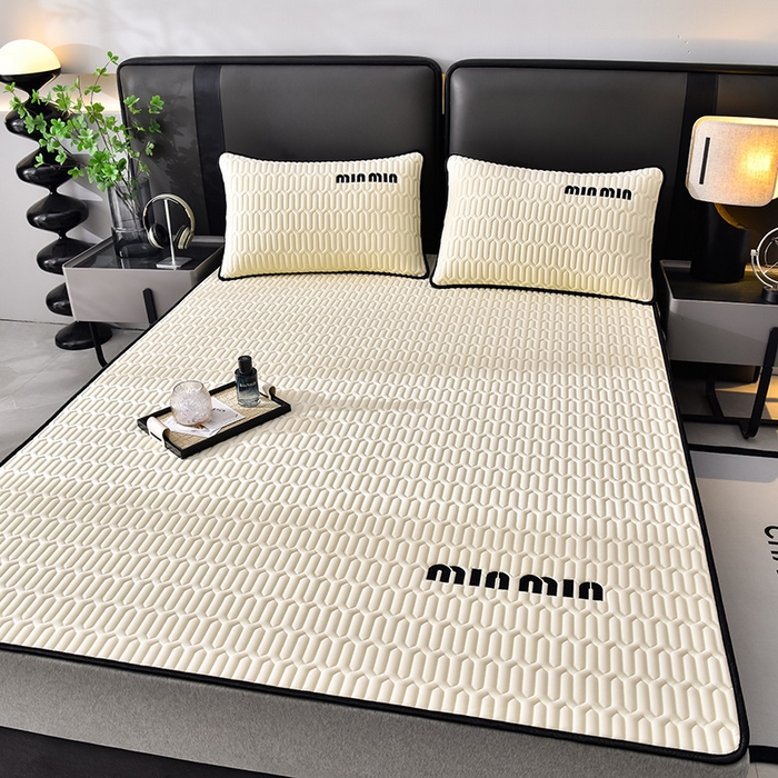 91家纺网 家纺一手货源 找家纺 炫拼家纺 2026新款平铺款乳胶凉席-minmin minmin玉石白