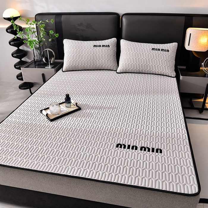 91家纺网 家纺一手货源 找家纺 炫拼家纺 2026新款平铺款乳胶凉席-minmin minmin珍珠灰