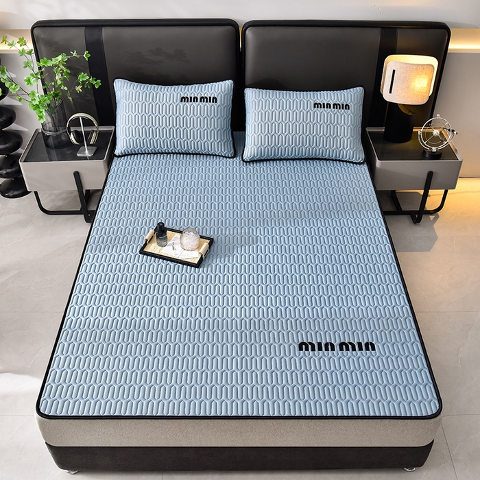 91家纺网 家纺一手货源 找家纺 炫拼家纺 2026新款平铺款乳胶凉席-minmin minmin宾利蓝