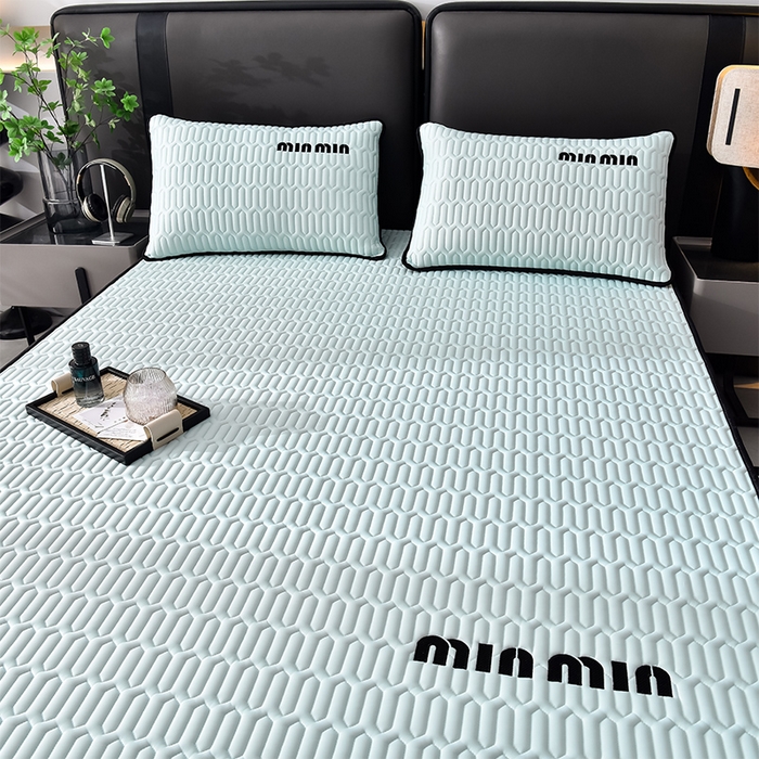 91家纺网 家纺一手货源 找家纺 炫拼家纺 2026新款平铺款乳胶凉席-minmin minmin冰雪蓝