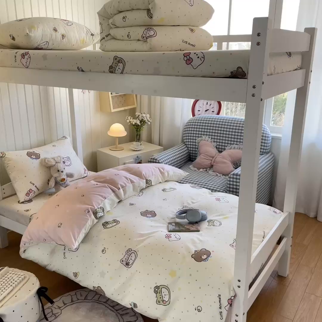 91家纺网 家纺一手货源 找家纺 女子家纺 2026新款春夏13070印花床笠单品床笠床笠单件 甜豆星球