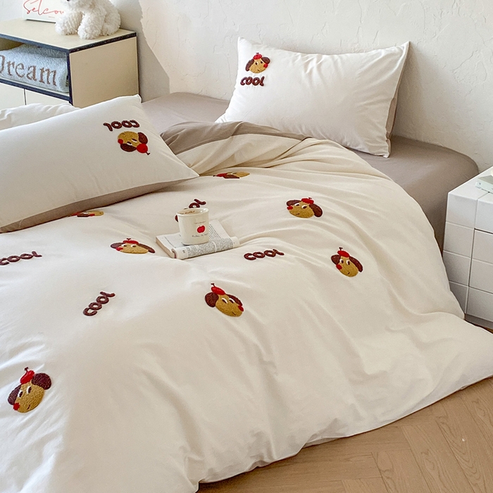 91家纺网 家纺一手货源 找家纺 （总）拼社家纺 2026新款A类母婴级全棉纯棉水洗棉四件套毛巾绣纯棉四件套床上用品提供买家秀