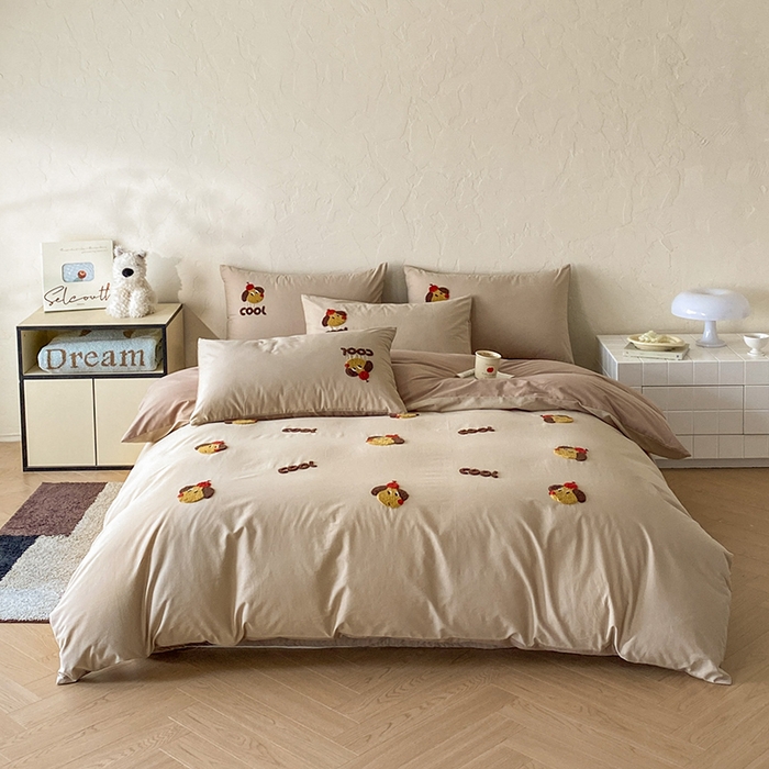 91家纺网 家纺一手货源 找家纺 （总）拼社家纺 2026新款A类母婴级全棉纯棉水洗棉四件套毛巾绣纯棉四件套床上用品提供买家秀