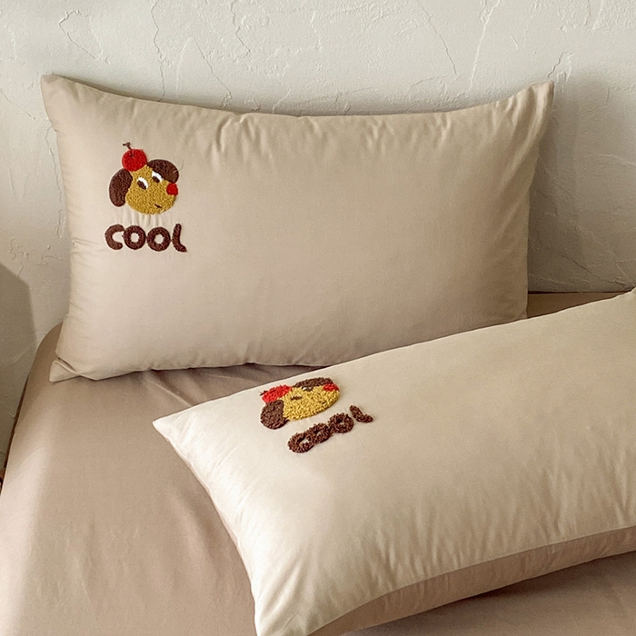 91家纺网 家纺一手货源 找家纺 拼社家纺 2026新款A类母婴级全棉纯棉水洗棉四件套毛巾绣纯棉四件套床上用品提供买家秀 cool小狗-米咖