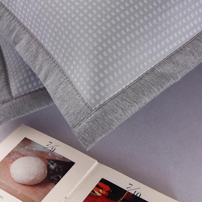 91家纺网 家纺一手货源 找家纺 小牛席业 2026新款海岛夏日凉感冰丝枕套凉枕套夏天枕套冰丝枕套竹枕套藤枕套冰藤枕套 海岛夏日凉感冰丝枕套-灰色