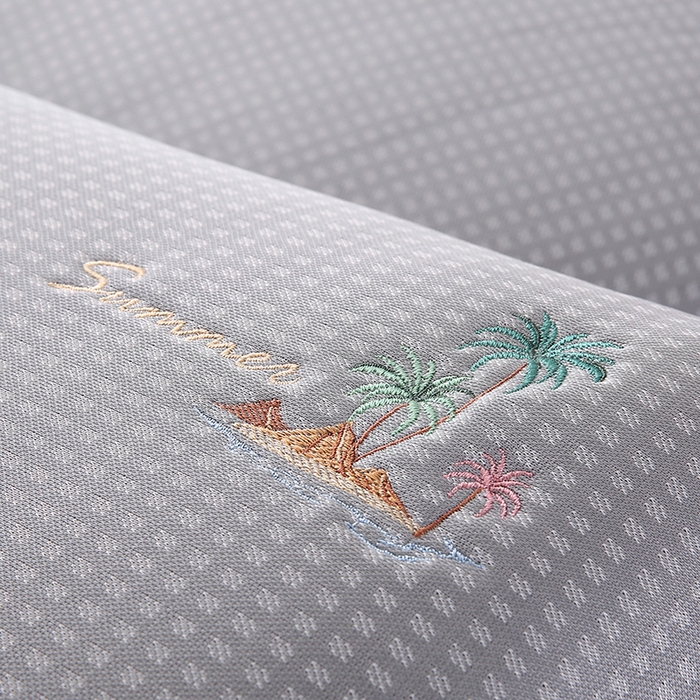 91家纺网 家纺一手货源 找家纺 小牛席业 2026新款海岛夏日凉感冰丝枕套凉枕套夏天枕套冰丝枕套竹枕套藤枕套冰藤枕套 海岛夏日凉感冰丝枕套-灰色