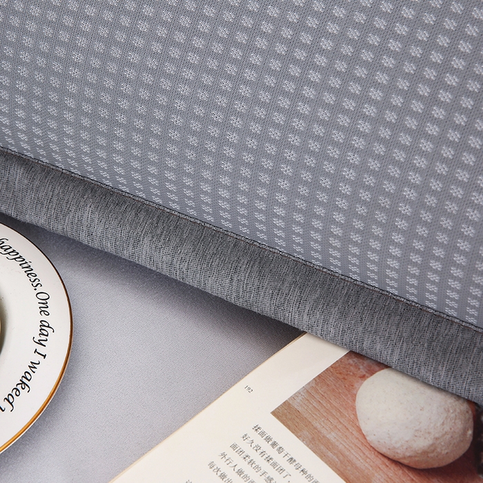 91家纺网 家纺一手货源 找家纺 小牛席业 2026新款海岛夏日凉感冰丝枕套凉枕套夏天枕套冰丝枕套竹枕套藤枕套冰藤枕套 海岛夏日凉感冰丝枕套-灰色