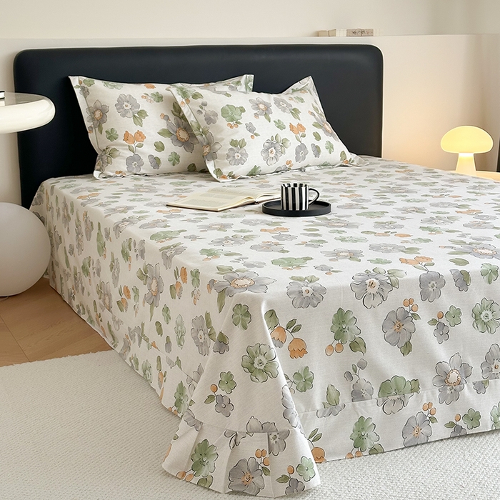 91家纺网 家纺一手货源 找家纺 塞纳 2026新款铂金暖绒加厚磨毛四件套 秋日芳菲