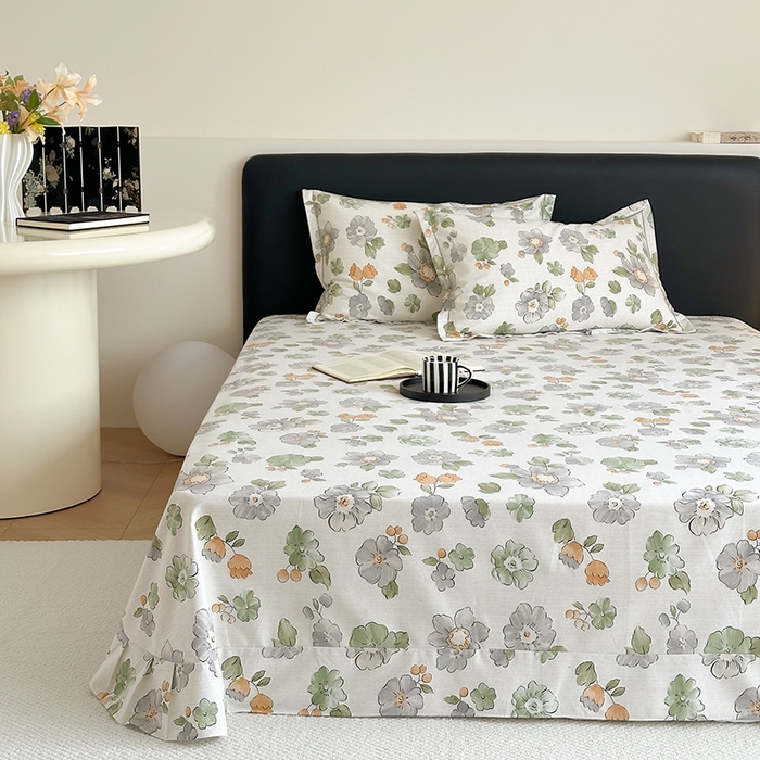 91家纺网 家纺一手货源 找家纺 塞纳 2026新款铂金暖绒加厚磨毛四件套 秋日芳菲