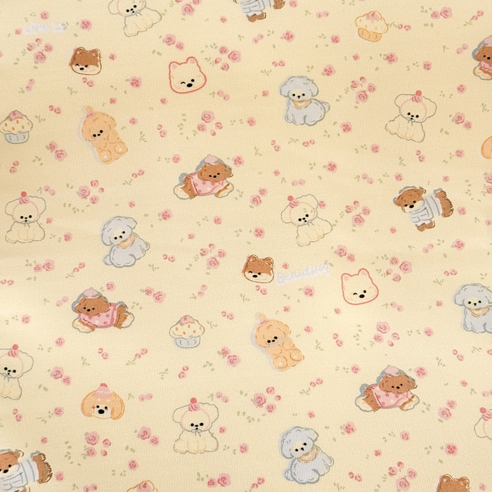 91家纺网 家纺一手货源 找家纺 爱多多家居 2026新款双层纱针织棉印花四件套 欢乐颂