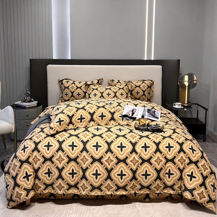 91家纺网 家纺一手货源 找家纺 塞纳 2026新款铂金暖绒加厚磨毛四件套 洛奇