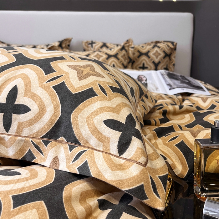 91家纺网 家纺一手货源 找家纺 塞纳 2026新款铂金暖绒加厚磨毛四件套 洛奇