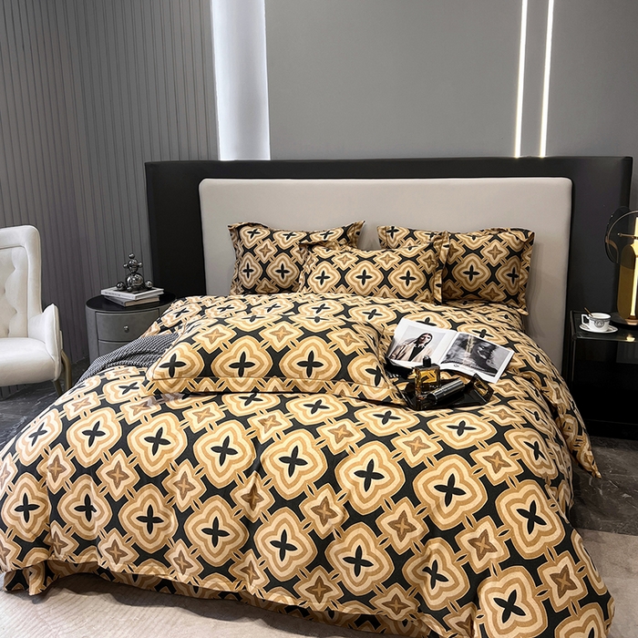 91家纺网 家纺一手货源 找家纺 塞纳 2026新款铂金暖绒加厚磨毛四件套 洛奇