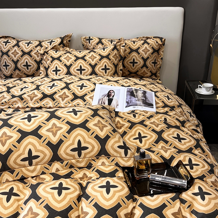 91家纺网 家纺一手货源 找家纺 塞纳 2026新款铂金暖绒加厚磨毛四件套 洛奇