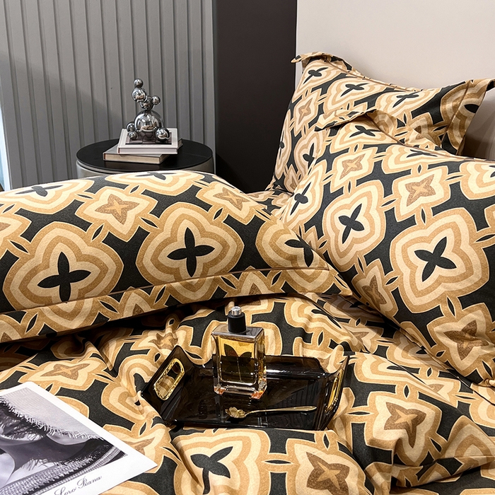 91家纺网 家纺一手货源 找家纺 塞纳 2026新款铂金暖绒加厚磨毛四件套 洛奇