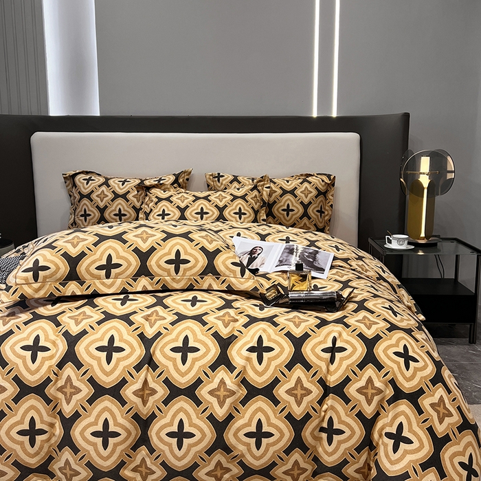 91家纺网 家纺一手货源 找家纺 塞纳 2026新款铂金暖绒加厚磨毛四件套 洛奇