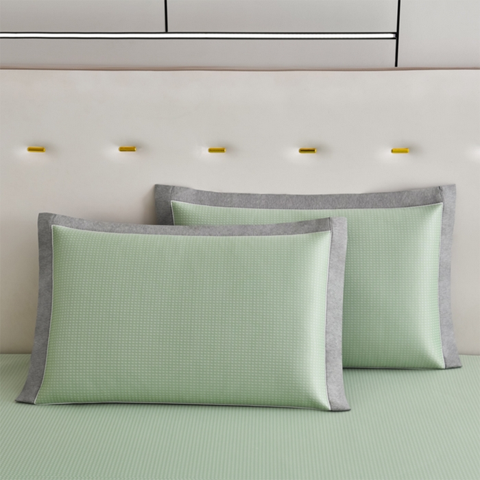 91家纺网 家纺一手货源 找家纺 小牛席业 2026新款花漾芯语绣花凉感冰丝席系列凉席藤席冰藤席冰丝席草席竹席乳胶席凉感豆豆席 绿色