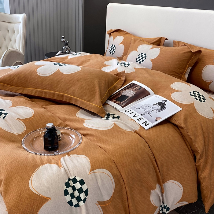 91家纺网 家纺一手货源 找家纺 塞纳 2026新款铂金暖绒加厚磨毛四件套 大雅之秀