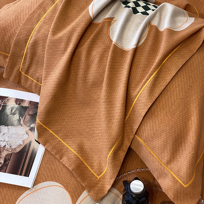 91家纺网 家纺一手货源 找家纺 塞纳 2026新款铂金暖绒加厚磨毛四件套 大雅之秀