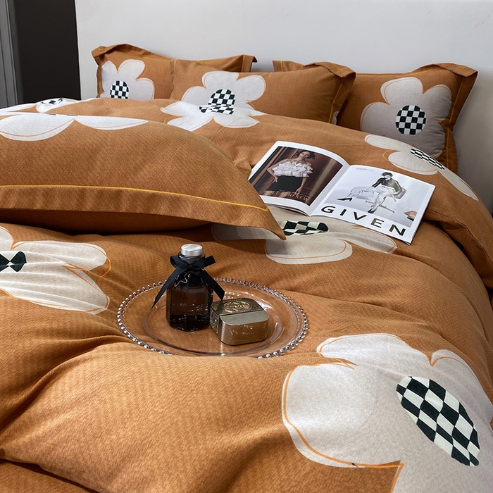 91家纺网 家纺一手货源 找家纺 塞纳 2026新款铂金暖绒加厚磨毛四件套 大雅之秀