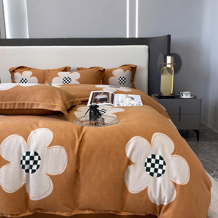 91家纺网 家纺一手货源 找家纺 塞纳 2026新款铂金暖绒加厚磨毛四件套 大雅之秀