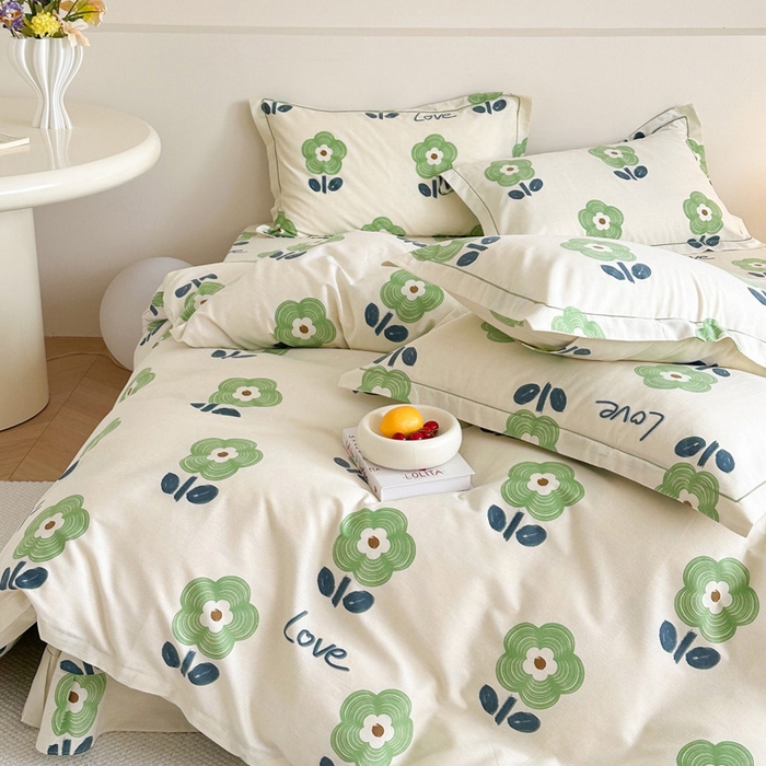 91家纺网 家纺一手货源 找家纺 塞纳 2026新款铂金暖绒加厚磨毛四件套 风的旋律