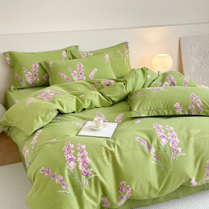 91家纺网 家纺一手货源 找家纺 塞纳 2026新款铂金暖绒加厚磨毛四件套 月落星辰