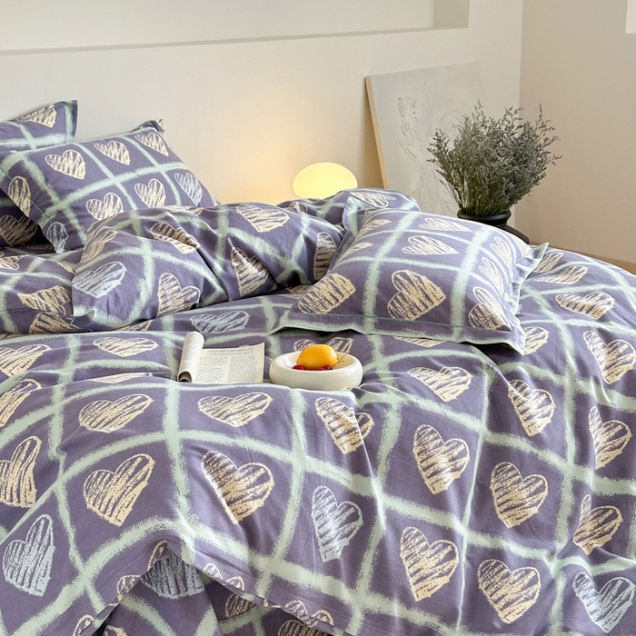 91家纺网 家纺一手货源 找家纺 塞纳 2026新款铂金暖绒加厚磨毛四件套 飞扬