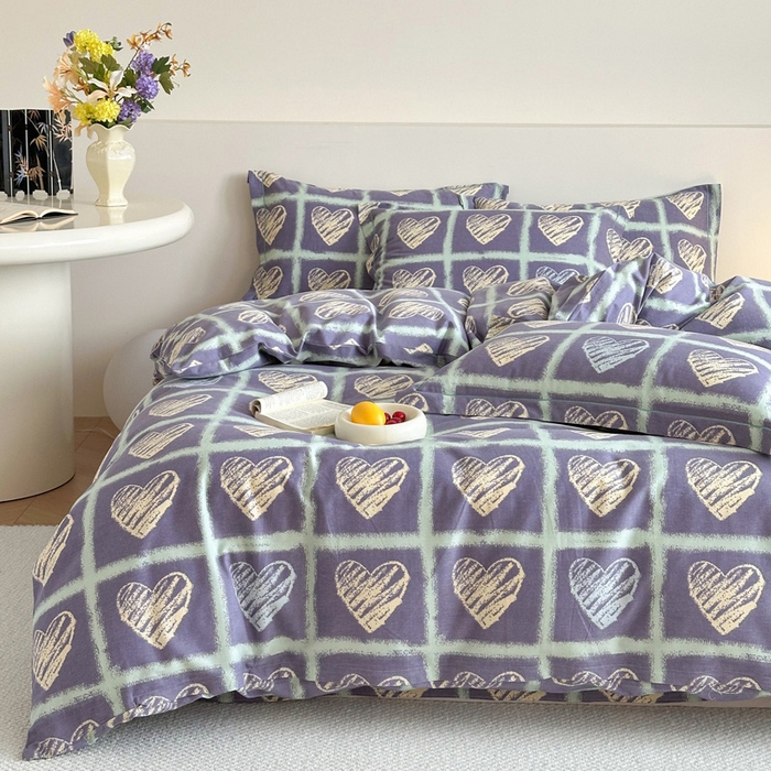 91家纺网 家纺一手货源 找家纺 塞纳 2026新款铂金暖绒加厚磨毛四件套 飞扬