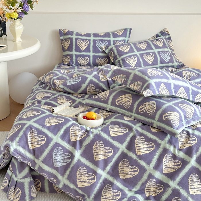 91家纺网 家纺一手货源 找家纺 塞纳 2026新款铂金暖绒加厚磨毛四件套 飞扬