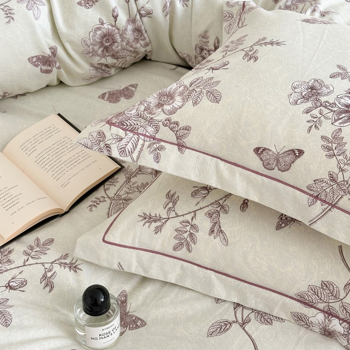 91家纺网 家纺一手货源 找家纺 塞纳 2026新款铂金暖绒加厚磨毛四件套 暮色