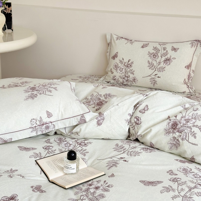 91家纺网 家纺一手货源 找家纺 塞纳 2026新款铂金暖绒加厚磨毛四件套 暮色