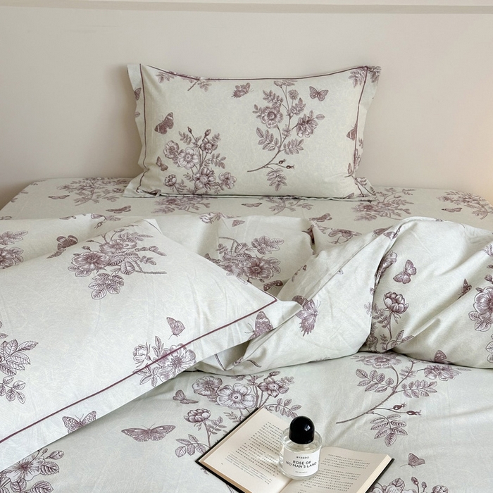 91家纺网 家纺一手货源 找家纺 塞纳 2026新款铂金暖绒加厚磨毛四件套 暮色