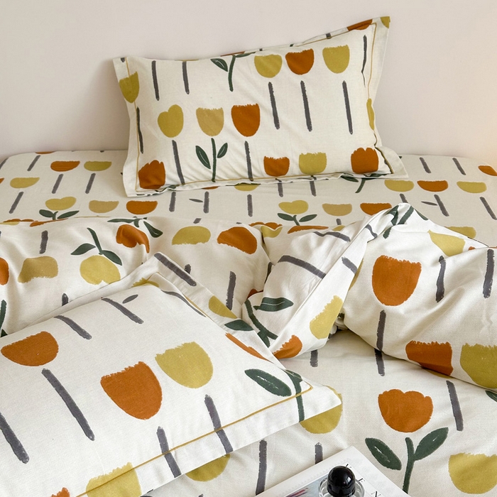 91家纺网 家纺一手货源 找家纺 塞纳 2026新款铂金暖绒加厚磨毛四件套 花开半夏