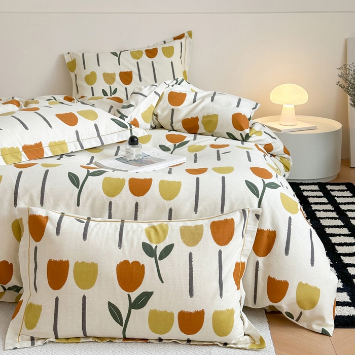 91家纺网 家纺一手货源 找家纺 塞纳 2026新款铂金暖绒加厚磨毛四件套 花开半夏