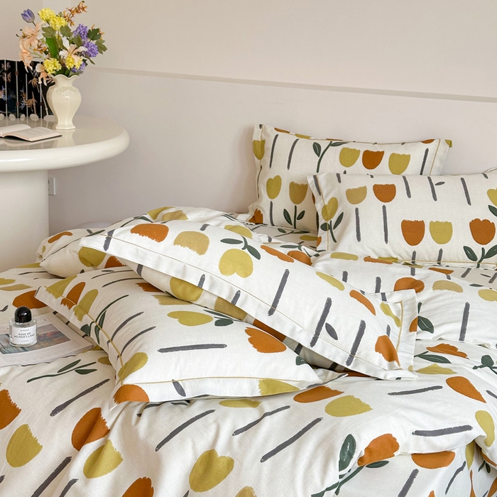 91家纺网 家纺一手货源 找家纺 塞纳 2026新款铂金暖绒加厚磨毛四件套 花开半夏