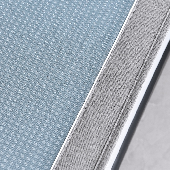 91家纺网 家纺一手货源 找家纺 小牛席业 2026新款花漾芯语绣花凉感冰丝席系列（床笠款）凉席藤席冰藤席冰丝席草席竹席乳胶席凉感豆豆席 蓝色