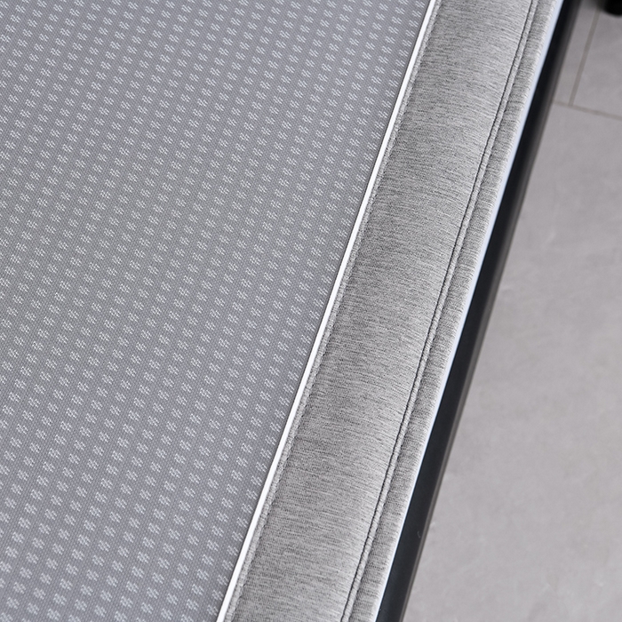 91家纺网 家纺一手货源 找家纺 小牛席业 2026新款花漾芯语绣花凉感冰丝席系列（床笠款）凉席藤席冰藤席冰丝席草席竹席乳胶席凉感豆豆席 灰色